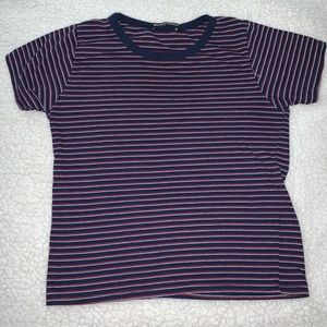 Brandy Melville - red white and blue stripe shirt